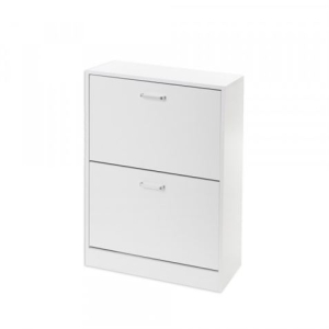 MUEBLE ZAPATERO BLANCO GREY 2 PUERTAS HBS