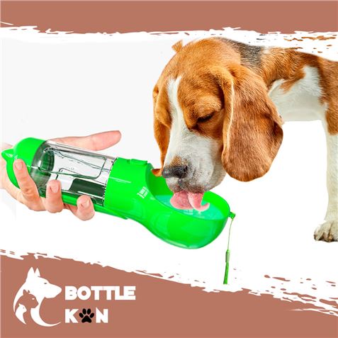 BOTELLA MULTIFUNCIÓN MASCOTAS BIWOND BOTTLE KAN AZUL - Imagen 2