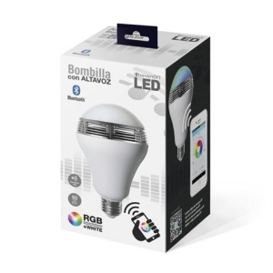 BOMBILLA LED A60 6W E27 BLUETOOTH + ALTAVOZ