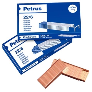 GRAPAS 22/6 CAJA 1000 UNIDADES PETRUS - ESSELTE