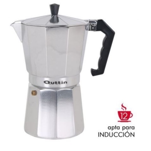 CAFETERA 12 TAZAS ALUMINIO CLASSIC INDUCCION QUTTIN