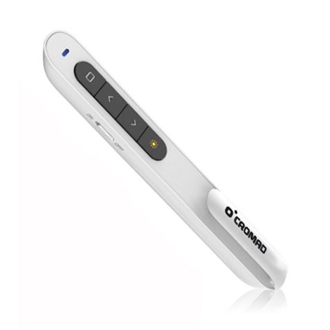 MANDO PRESENTACIONES INALAMBRICO PUNTERO LASER BLANCO CROMAD