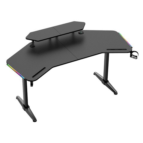 MESA GAMING PRO1500 XL FIBRA CARBONO | LUZ RGB SOUND MUVIP - Imagen 3
