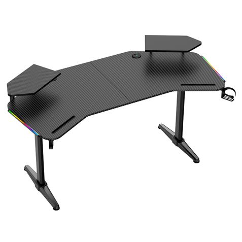 MESA GAMING PRO1500 XL FIBRA CARBONO | LUZ RGB SOUND MUVIP - Imagen 4