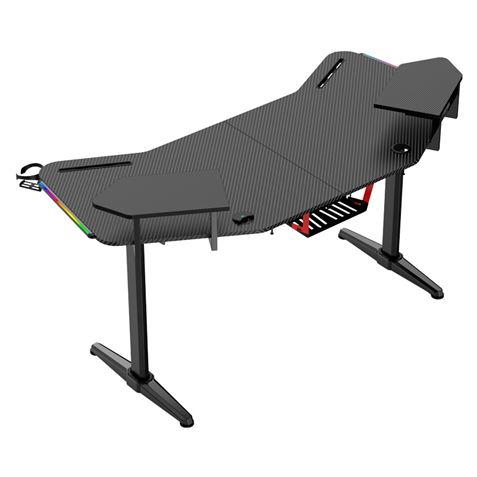 MESA GAMING PRO1500 XL FIBRA CARBONO | LUZ RGB SOUND MUVIP - Imagen 5