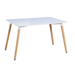 MESA RECTANGULAR DESIGN D700 120CM BLANCA MUVIP