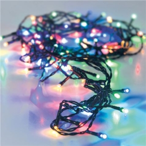 GUIRNALDA A PILAS MULTIFUNCION 48 LEDS CABLE VERDE LUZ MULTICOLOR 4M