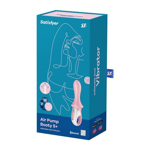 VIBRADOR ANAL AIR PUMP BOOTY 5 CON APP SATISFYER - Imagen 2