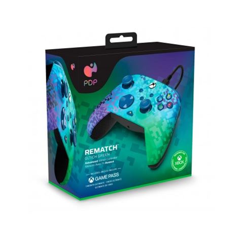 MANDO GAMEPAD PC/XBOX REMATCH WIRED GREEN PDP - Imagen 2