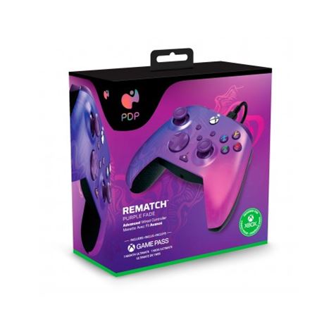 MANDO GAMEPAD PC/XBOX REMATCH WIRED PURPLE PDP - Imagen 2