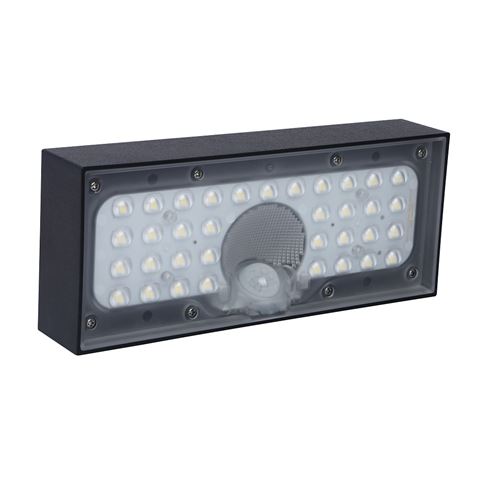APLIQUE LED SOLAR MODERN 6W 800LM NEGRO ELBAT - Imagen 3