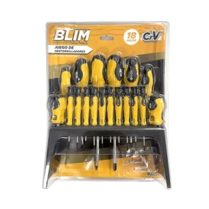 JUEGO 18 PIEZAS DESTORNILLADORES BLIM