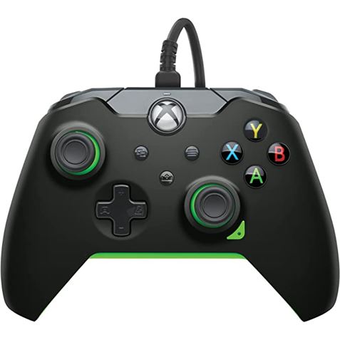 MANDO GAMEPAD PC/XBOX NEON BLACK WIRED PDP