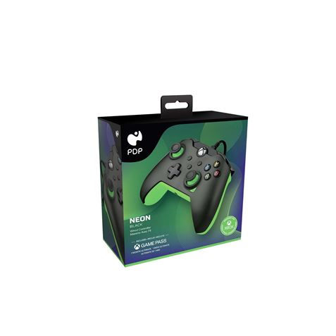 MANDO GAMEPAD PC/XBOX NEON BLACK WIRED PDP - Imagen 2