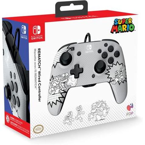 MANDO GAMEPAD REMATCH WIRED NINTENDO SWITCH COMIC STRIP PDP - Imagen 2