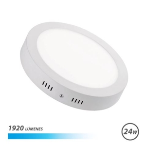 DOWNLIGHT CIRCULAR SOBRE PARED LED 24W LUZ FRIA ELBAT