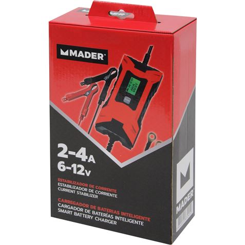CARGADOR BATERIAS INTELIGENTE 2-4A., 6-12V MADER - Imagen 2