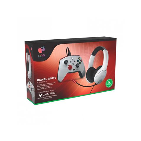 PACK AURICULAR AIRLITE + MANDO REMATCH RADIAL WHITE PC/XBOX PDP - Imagen 2