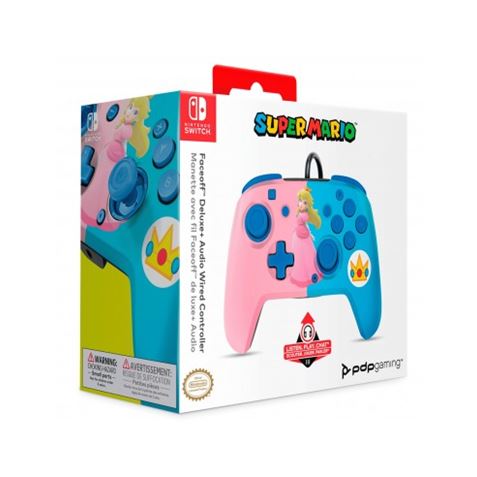 MANDO GAMEPAD FACEOFF DELUXE PEACH NINTENDO SWITCH PDP - Imagen 2