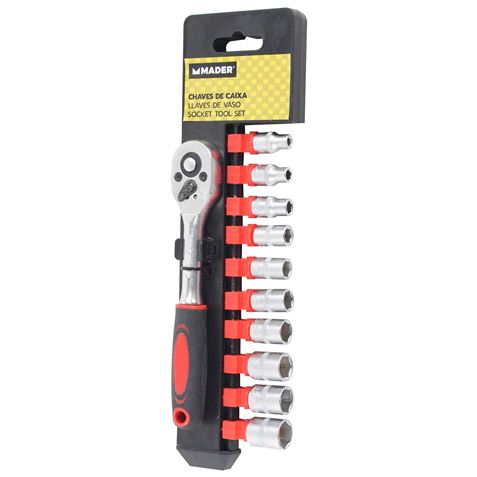 JUEGO CHICHARRA 1/4" CRV 12 PCS MADER