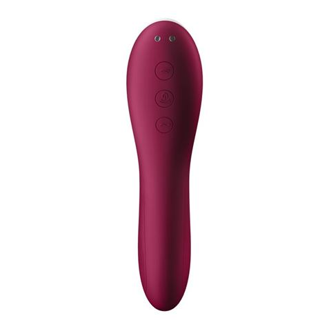 VIBRADOR SUCCIONADOR DUAL CRUSH ROJO SATISFYER - Imagen 2