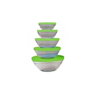 PACK 5 BOLES DE CRISTAL CON TAPA VERDE JOCCA