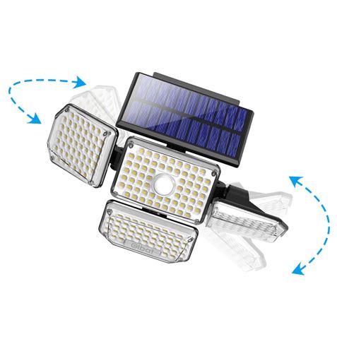 FOCO SOLAR CUÁDRUPLE CON SENSOR 430LM ELBAT - Imagen 4