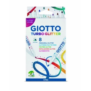 CAJA 8 ROTULADORES TURBO GLITTER GIOTTO