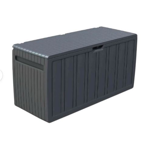 BAUL RESINA GRIS 270LITROS 117X45.5X57CM - Imagen 2