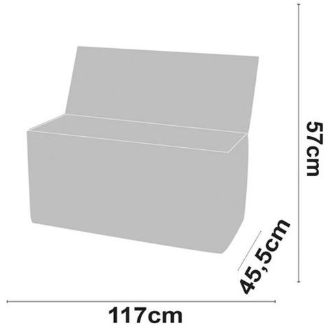 BAUL RESINA GRIS 270LITROS 117X45.5X57CM - Imagen 4