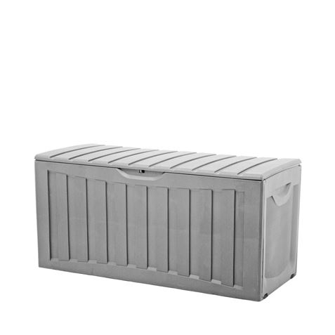 BAUL RESINA GRIS 340LITROS 57X118X53CM - Imagen 2
