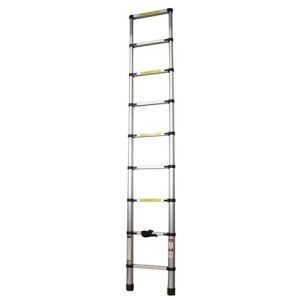 ESCALERA EXTENSIBLE ALUMINIO 8 PELDAÑOS 2.6 METROS MADER