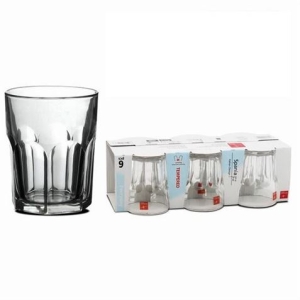 SET 6 VASOS AGUA 270CC SPANIA BOMIOLI
