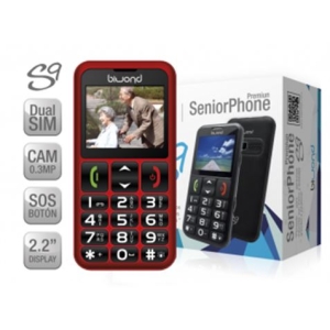 TELEFONO S9 DUAL SIM SENIOR PHONE ROJO BIWOND