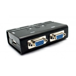 CONMUTADOR KVM2 USB/VGA SWITCH 2 PUERTOS + CABLE BIWOND