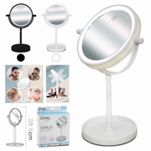 ESPEJO SOBREMESA CON LED 15CM URBAN LIVING