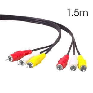 CABLE AV RCA AUDIO - VIDEO 1.5 METROS CROMAD