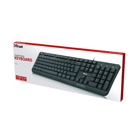 TECLADO MULTIMEDIA ZIVA RESISTENTE DERRAMES TRUST - Imagen 2