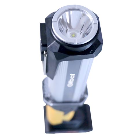 LINTERNA LED RECARGABLE | GANCHO E IMÁN | COB + LED 10W 800LM ELBAT - Imagen 2