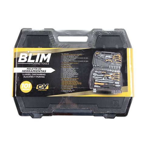 MALETIN HERRAMIENTAS C.V. 101 PCS 1/2 Y 1/4" BLIM - Imagen 2