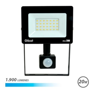FOCO LED SERIE SLIM 20W CON SENSOR | 1900LM | 6500K ELBAT