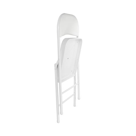 SILLA PLEGABLE ACOLCHADA BLANCA - Imagen 5
