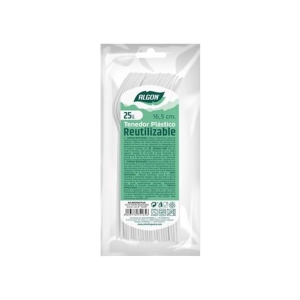 PACK 25 TENEDORES PLASTICOS REUTILIZABLES BLANCOS ALGON