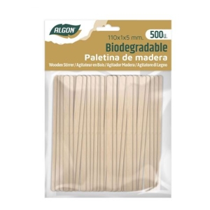 SET 500 PALETINAS DE MADERA 110X5MM ALGON