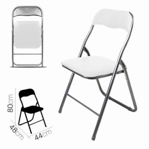 SILLA PLEGABLE BLANCA ACOLCHADA URBAN LIVING
