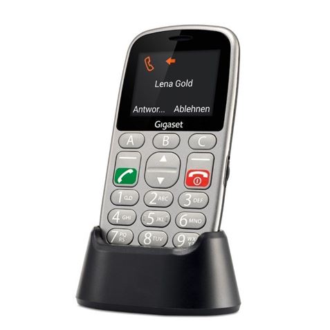 TELEFONO MOVIL PERSONAS MAYORES GL390 SILVER GIGASET - Imagen 2