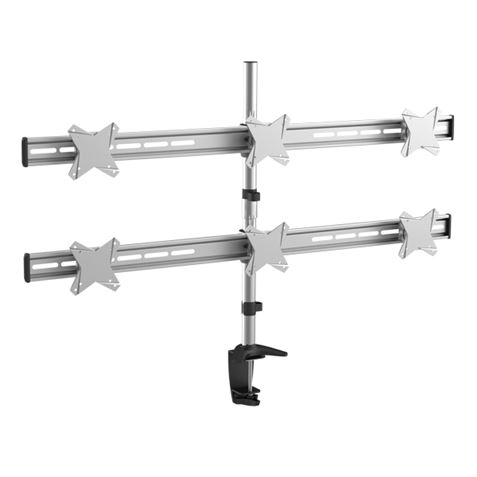 SOPORTE DE MESA PARA 6 MONITORES 13"-23" CROMAD