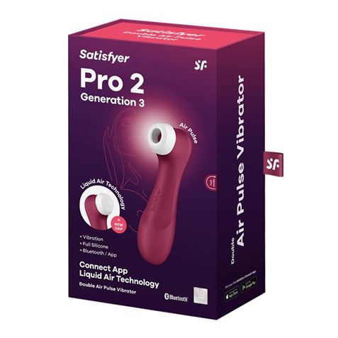 SATISFYER PRO 2 GEN 3 LIQUID AIR ROJO APP SATISFYER - Imagen 3