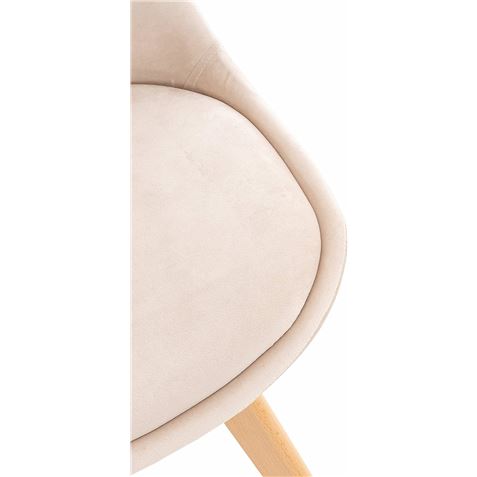 PACK 2 SILLAS DESIGN D400 TELA BEIGE MUVIP - Imagen 3