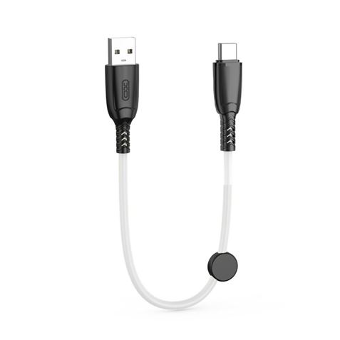 CABLE NB247 CARGA RAPIDA USB - TIPO C | 6A | 25CM CON CLIP | BLANCO XO - Imagen 2